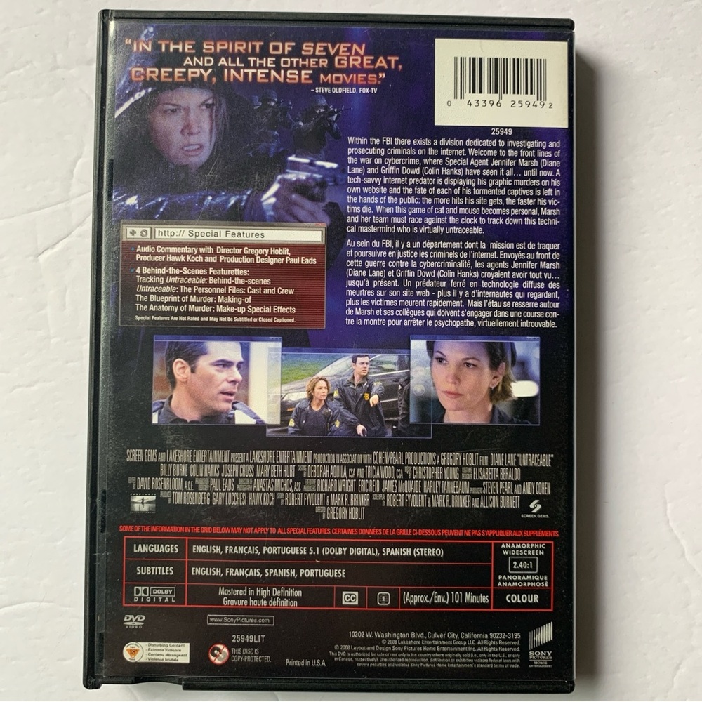 Untraceable ๐ DVD - Picture 2 of 5